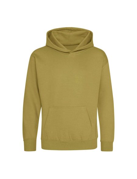 Just Hoods College Hoodie AWJH001 staubiges Grün