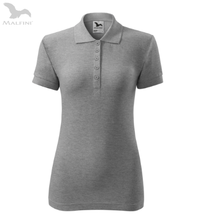 Damen Poloshirt Malfini Cotton 213 weiß