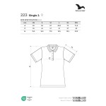 Damen Poloshirt Malfini Single J 233 schwarz