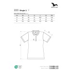 Damen Poloshirt Malfini Single J 233 himmelblau