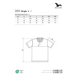 Herren Poloshirt Malfini Single J 202 Azurblau