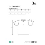 Kinder T-Shirt Malfini Classic New 135 dunkelgrau meliert