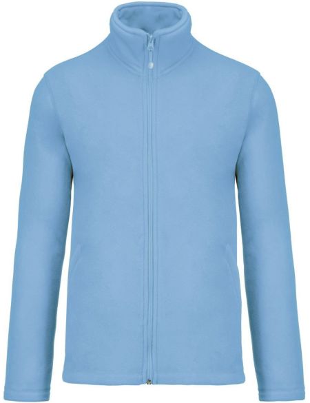 Herren Microfleecejacke Kariban Falco K911 himmelblau