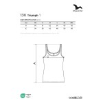 Damen Tanktop Malfini Triumph 136 azurblau