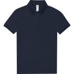 Damen-Poloshirt aus Piqué-Bio-Baumwolle Inspire Polo Marineblau