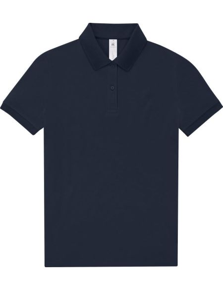 Damen-Poloshirt aus Piqué-Bio-Baumwolle Inspire Polo Marineblau