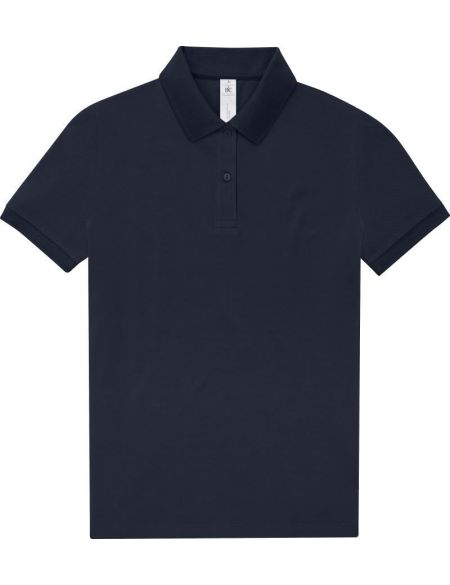 Damen-Poloshirt Piqué aus Bio-Baumwolle Inspire Polo Navy Pure