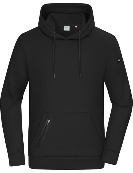 Herren Hoodie mit Interlock Daiber 8046 schwarz