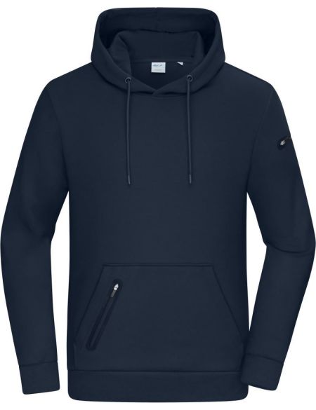 Herren Hoodie mit Interlock Daiber 8046 schwarz