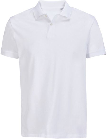 Sols Pacific weißes Unisex-Poloshirt