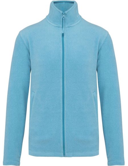 Herren Microfleecejacke Kariban Falco K911 himmelblau