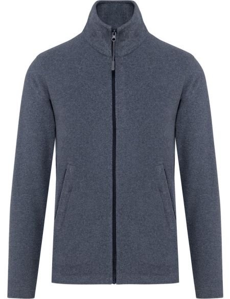 Herren Microfleecejacke Kariban Falco K911 himmelblau