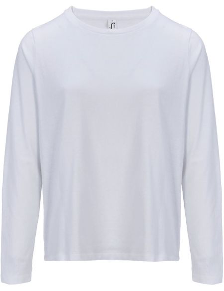 Damen Langarm-T-Shirt Sols Monarch Women weiß