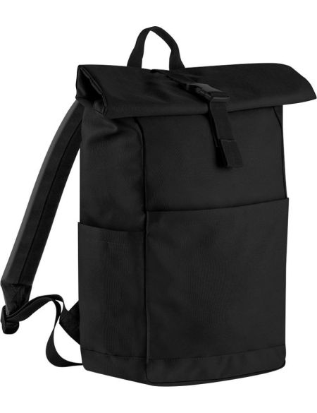 Rucksack Roll-Top Premium Recycled 18 L BagBase BG186 schwarz