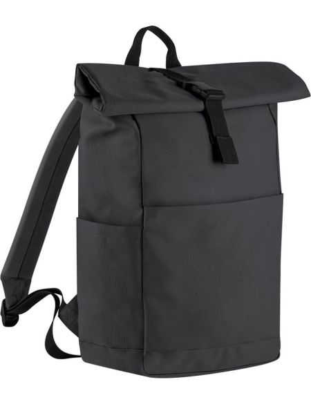 Rucksack Roll-Top Premium Recycled 18 L BagBase BG186 schwarz