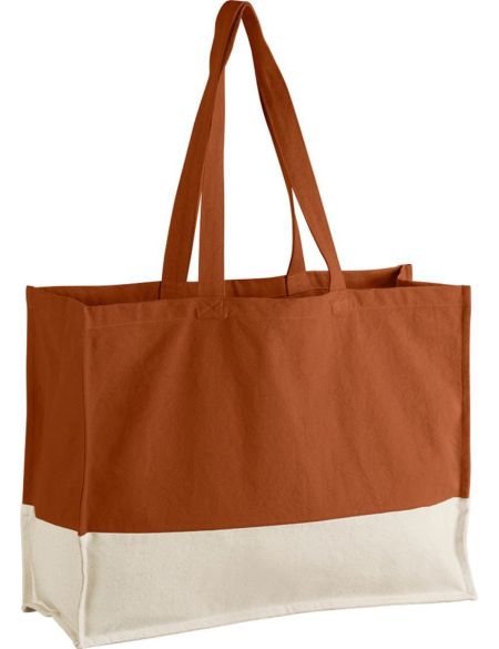 Bio-Baumwolltasche EarthAware Westford Mill W858 schwarz/natur