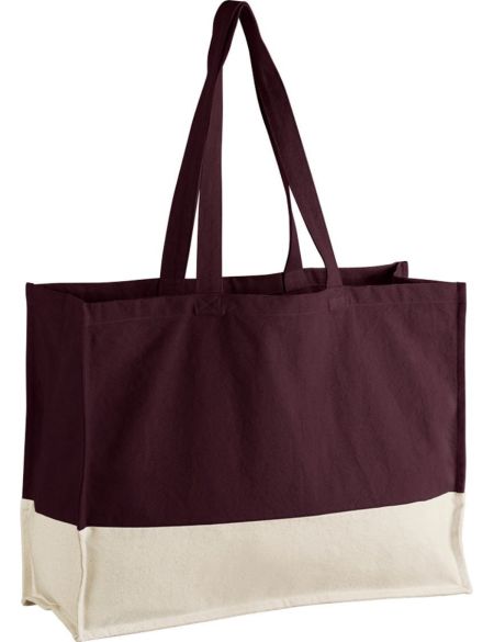 Bio-Baumwolltasche EarthAware Westford Mill W858 schwarz/natur