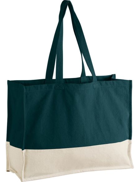 Bio-Baumwolltasche EarthAware Westford Mill W858 schwarz/natur
