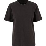 Damen Oversize T-Shirt Stonewash Build your Brand BY306 schwarz