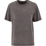 Damen Oversize T-Shirt Stonewash Build your Brand BY306 schwarz