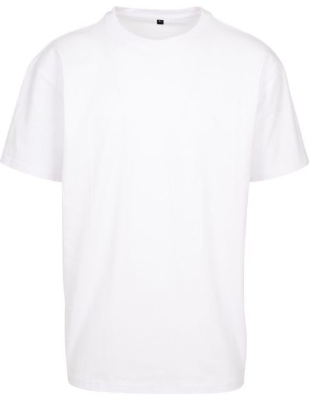 Oversize-T-Shirt aus schwerer Baumwolle Build your Brand BY102 weiß