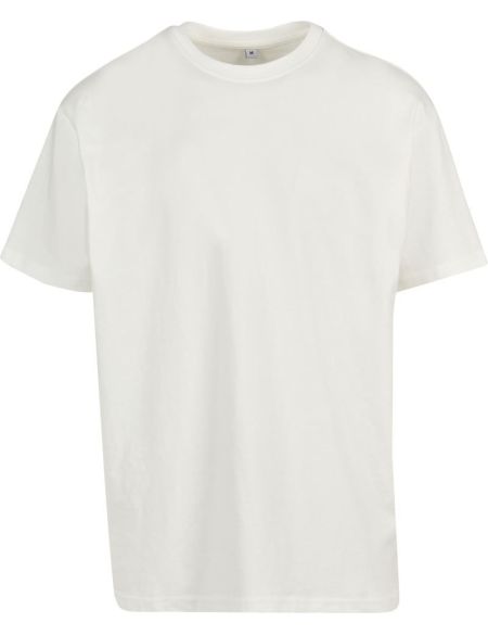 Oversize-T-Shirt aus schwerer Baumwolle Build your Brand BY102 weiß