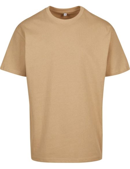 Oversize-T-Shirt aus schwerer Baumwolle Build your Brand BY102 weiß
