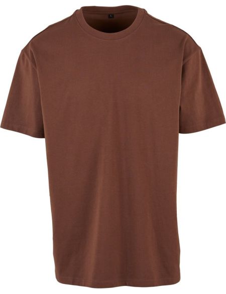 Oversize-T-Shirt aus schwerer Baumwolle Build your Brand BY102 weiß