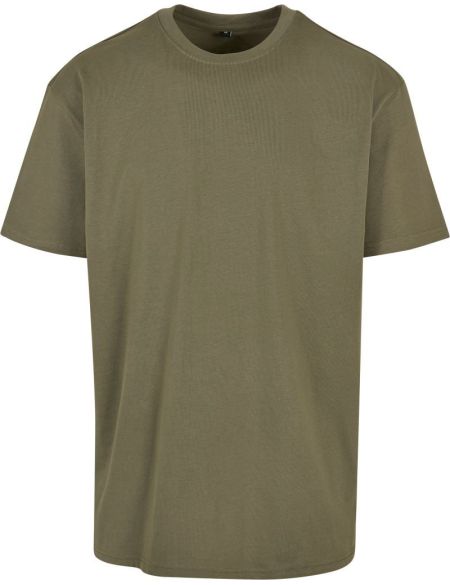 Oversize-T-Shirt aus schwerer Baumwolle Build your Brand BY102 weiß