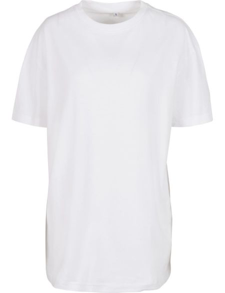 Damen Oversize T-Shirt Boyfriend Build your Brand BY149 weiß