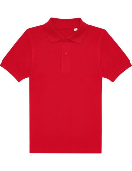 BC My Polo 180 weißes Piqué-Poloshirt für Kinder