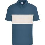 Poloshirt Unisex Bio Color-Block Daiber 8050 schwarz/sandstein