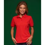 Women's piqué polo shirt Daiber JN71 aqua