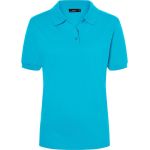Women's piqué polo shirt Daiber JN71 aqua