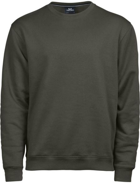 Herren Sweatshirt aus schwerer Baumwolle ohne Kapuze Tee Jays TJ5429 schwarz
