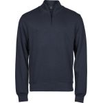 Tee Jays TJ5506 schwarzes Interlock-Sweatshirt mit 1/4-Reißverschluss