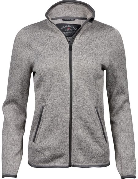 Damen-Sweatshirt Melange Fleece Tee Jays TJ9616 schwarz