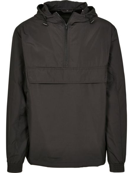 Windbreaker mit 1/4 Reißverschluss Build your Brand BY096 schwarz