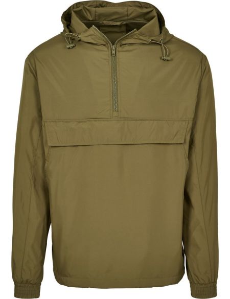 Windbreaker mit 1/4 Reißverschluss Build your Brand BY096 schwarz