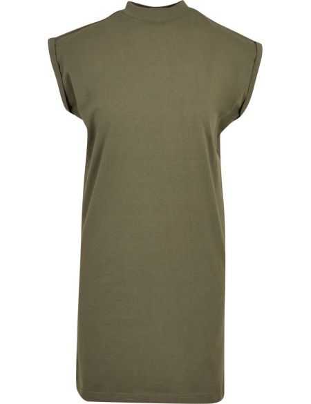 T-Shirt-Kleid mit Stehkragen Build your Brand BY101 schwarz