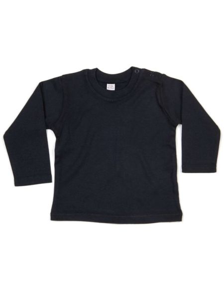 Kinder Langarm T-Shirt Babybugz BZ11 weiß