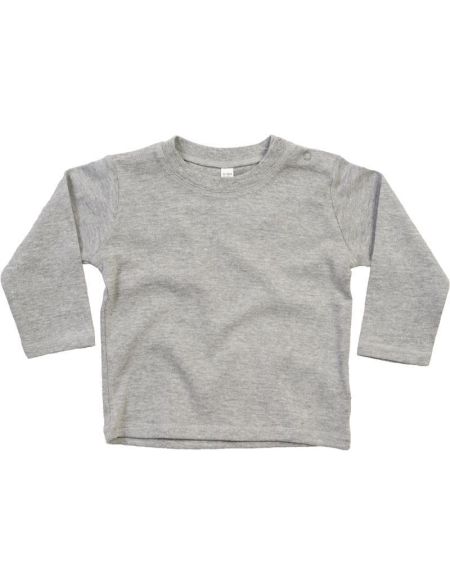 Kinder Langarm T-Shirt Babybugz BZ11 weiß