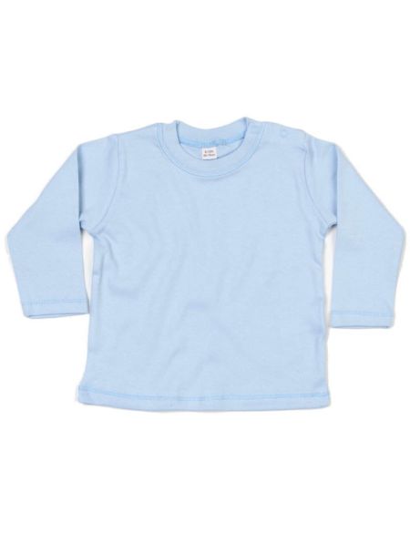 Kinder Langarm T-Shirt Babybugz BZ11 weiß