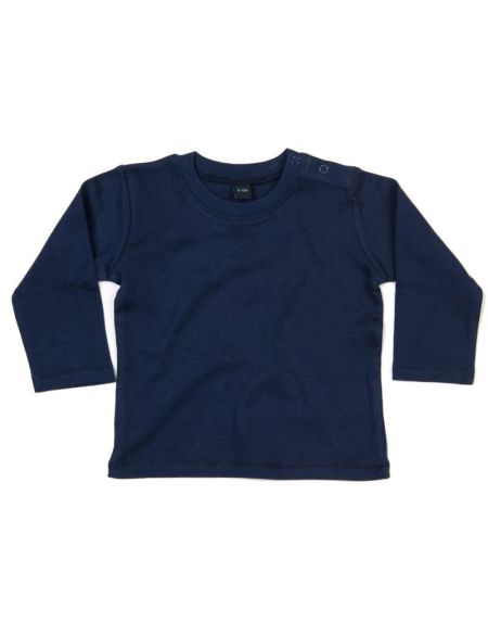 Kinder Langarm T-Shirt Babybugz BZ11 weiß