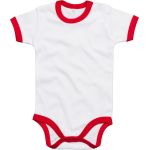 Babybugz BZ19 weiß/schwarzer Kinderbody mit Besatz