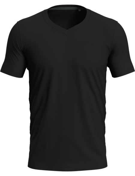 Herren T-Shirt mit V-Ausschnitt Stedman Stretch-T V-neck weiß