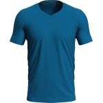 Herren T-Shirt mit V-Ausschnitt Stedman Stretch-T V-neck weiß