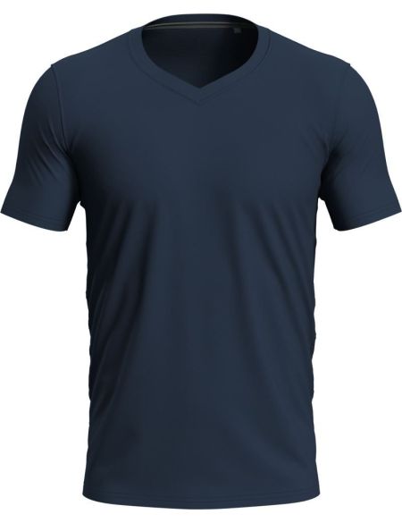 Herren T-Shirt mit V-Ausschnitt Stedman Stretch-T V-neck weiß