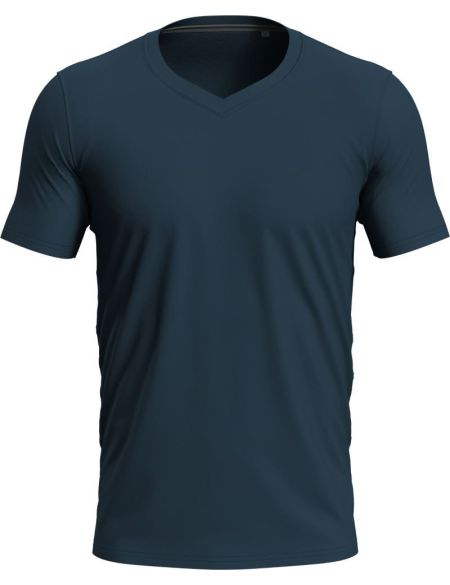 Herren T-Shirt mit V-Ausschnitt Stedman Stretch-T V-neck weiß