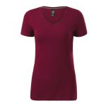 Damen T-Shirt mit tieferem Ausschnitt Malfini Action V-Neck 701 weiß